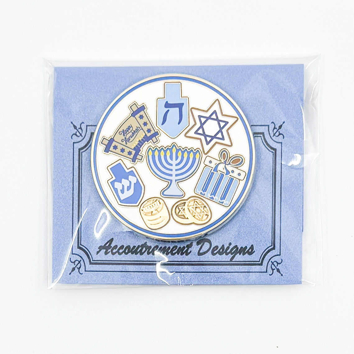 Hanukkah Cookie Plate Needle Minder