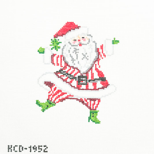 Retro Santa with Stripes