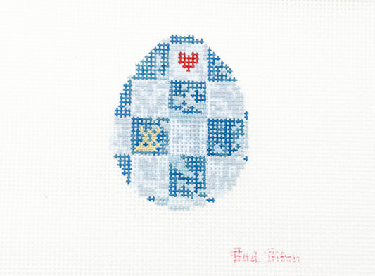 LV Chambray Check Egg