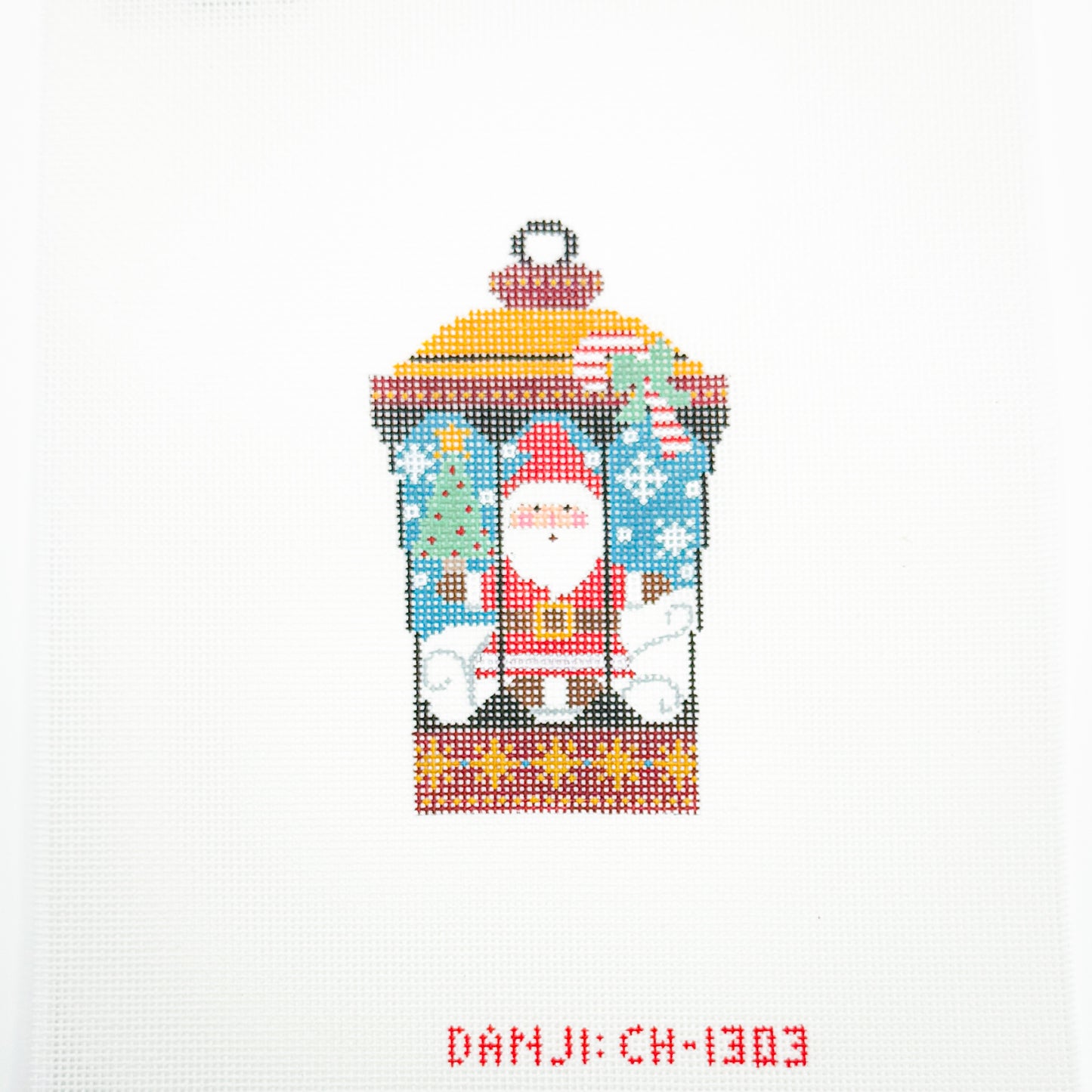 Lantern with Santa Claus