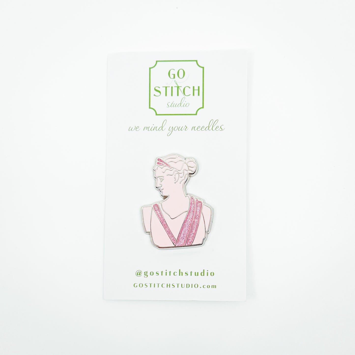 Pink Greek Goddess Needle Minder