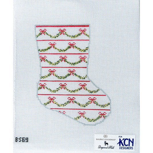 Christmas Garland Gala Ornament Sized Stocking