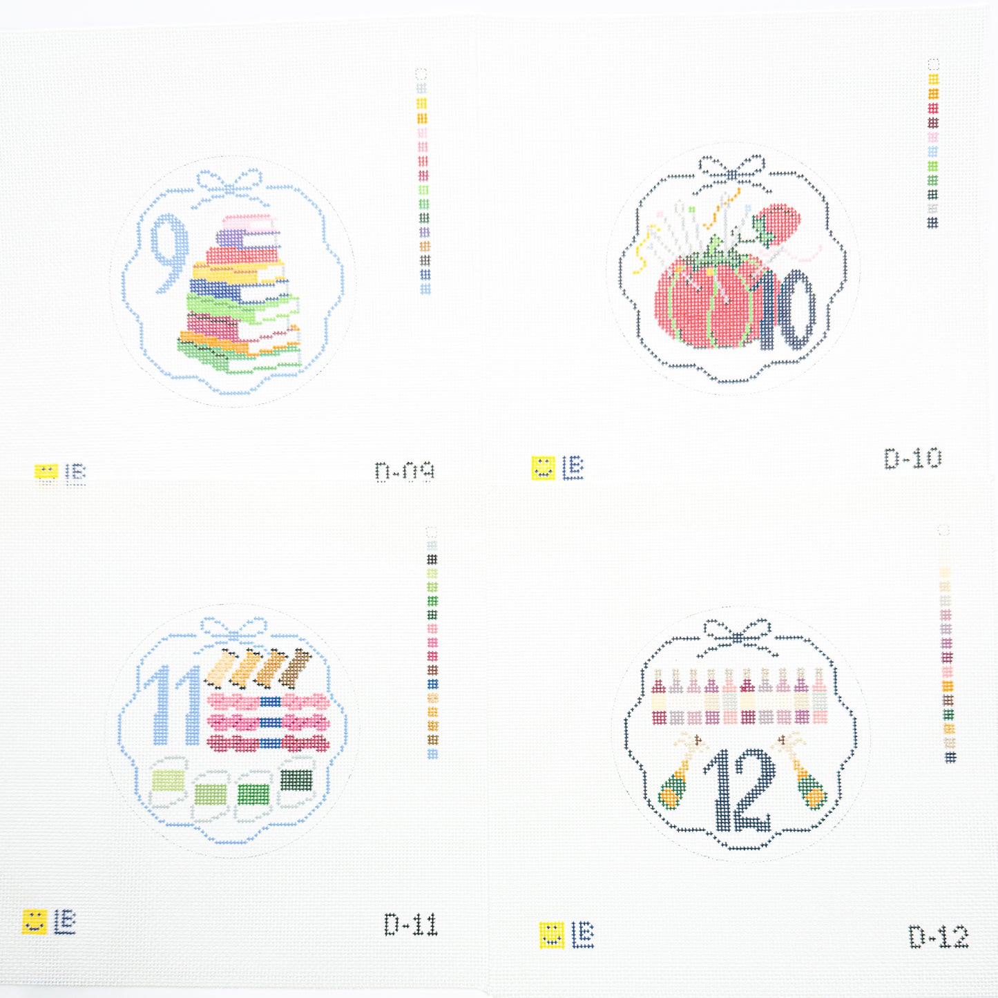 Twelve Days of Needlepoint Set