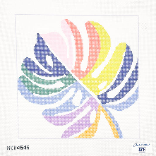 Multicolor Palm Pillow