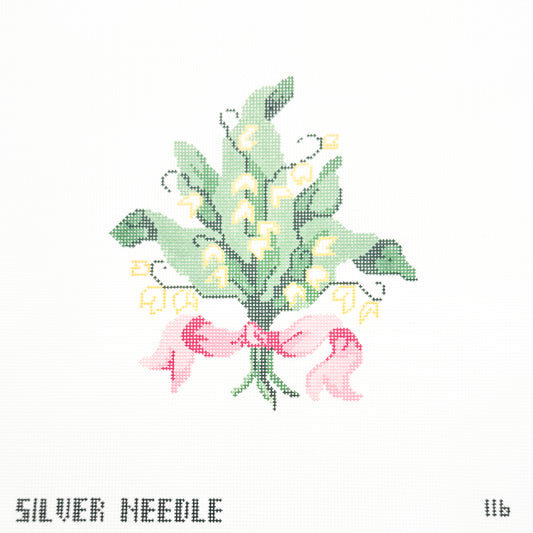 Lily of the Valley with Pink Ribbon