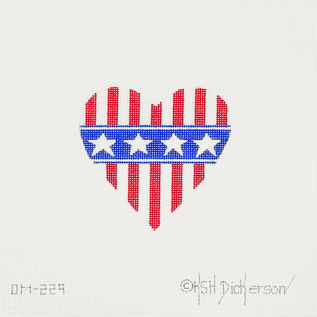 American Flag Heart