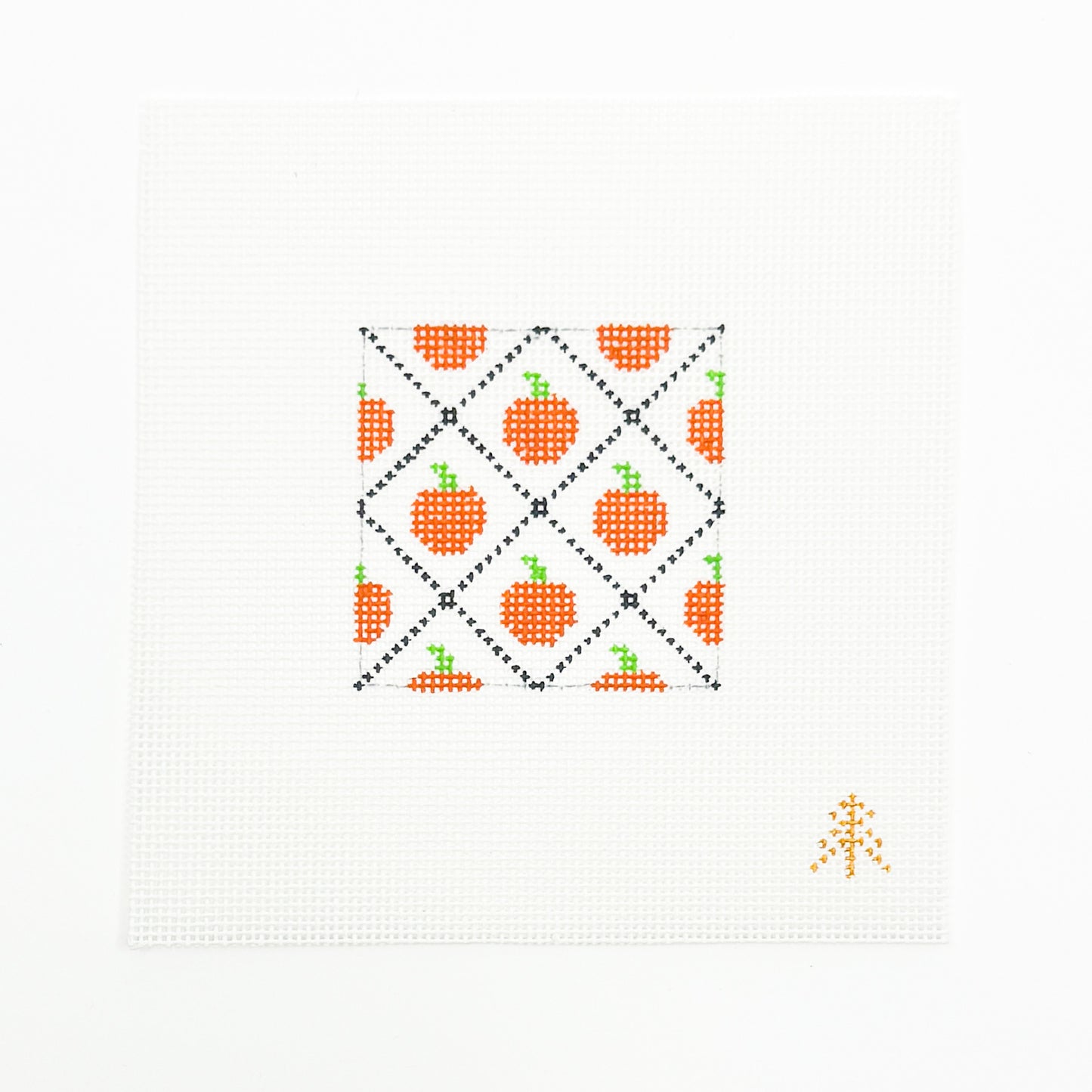 Diamond Pumpkins Flag Cozy Insert