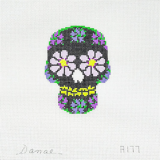 Black + Purple Sugar Skull
