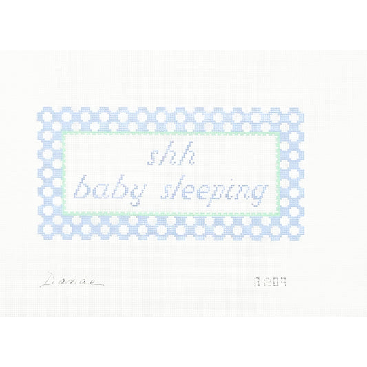 Shhh Baby Sleeping Blue