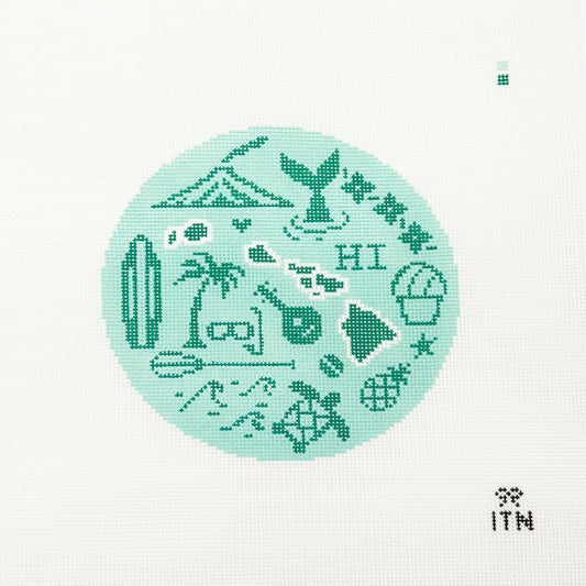 Hawaii Icons Round