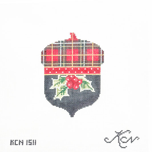 Holly and Plaid Acorn