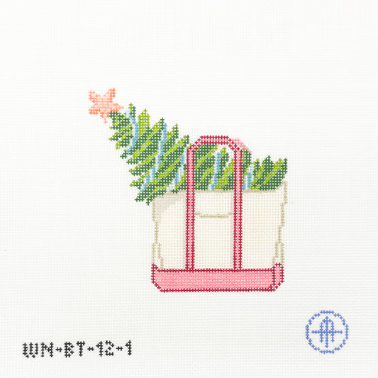 Starfish Christmas Tree Boat Tote in Red (Day 1 of 12 Days of Boat Totes)
