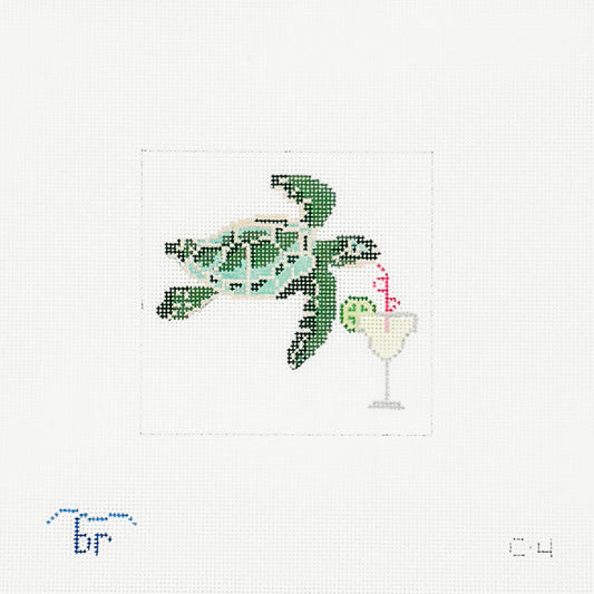 Sea Turtle & Margarita Coaster