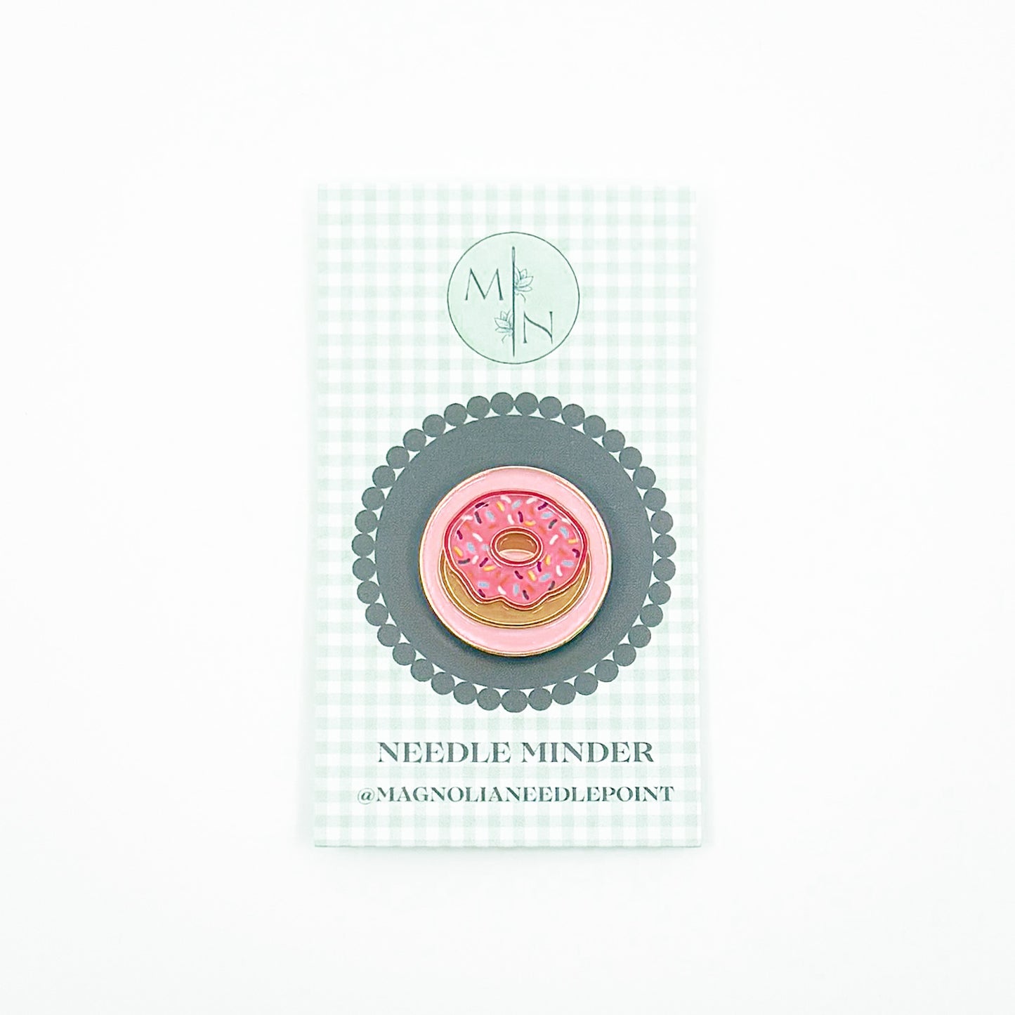 Pink Donut Needle Minder