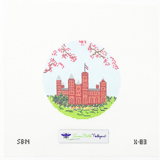 Smithsonian Castle with Cherry Blossoms ornament