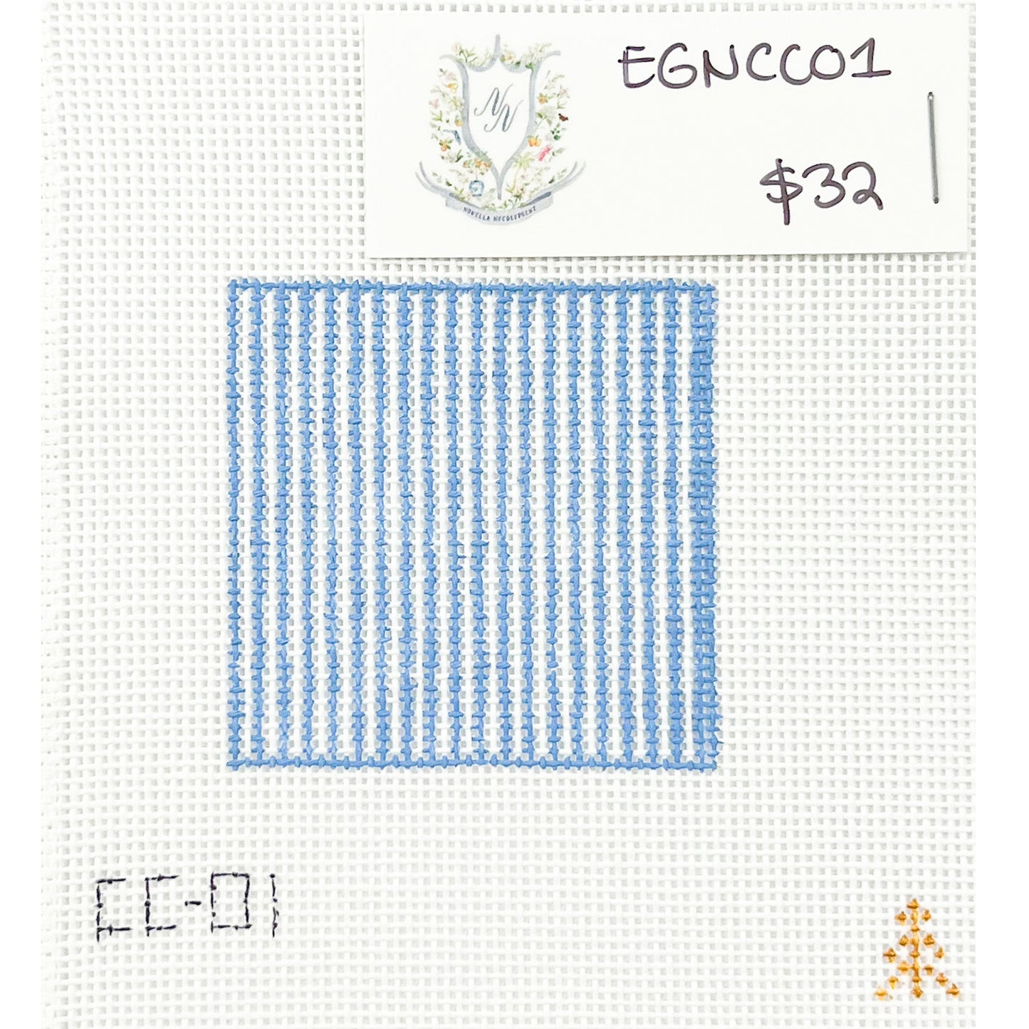 Blue Stripe Can Cozy Insert