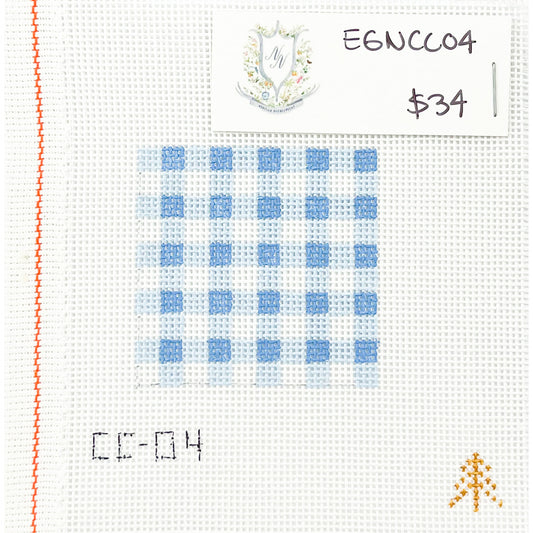 Blue Gingham Can Cozy Insert