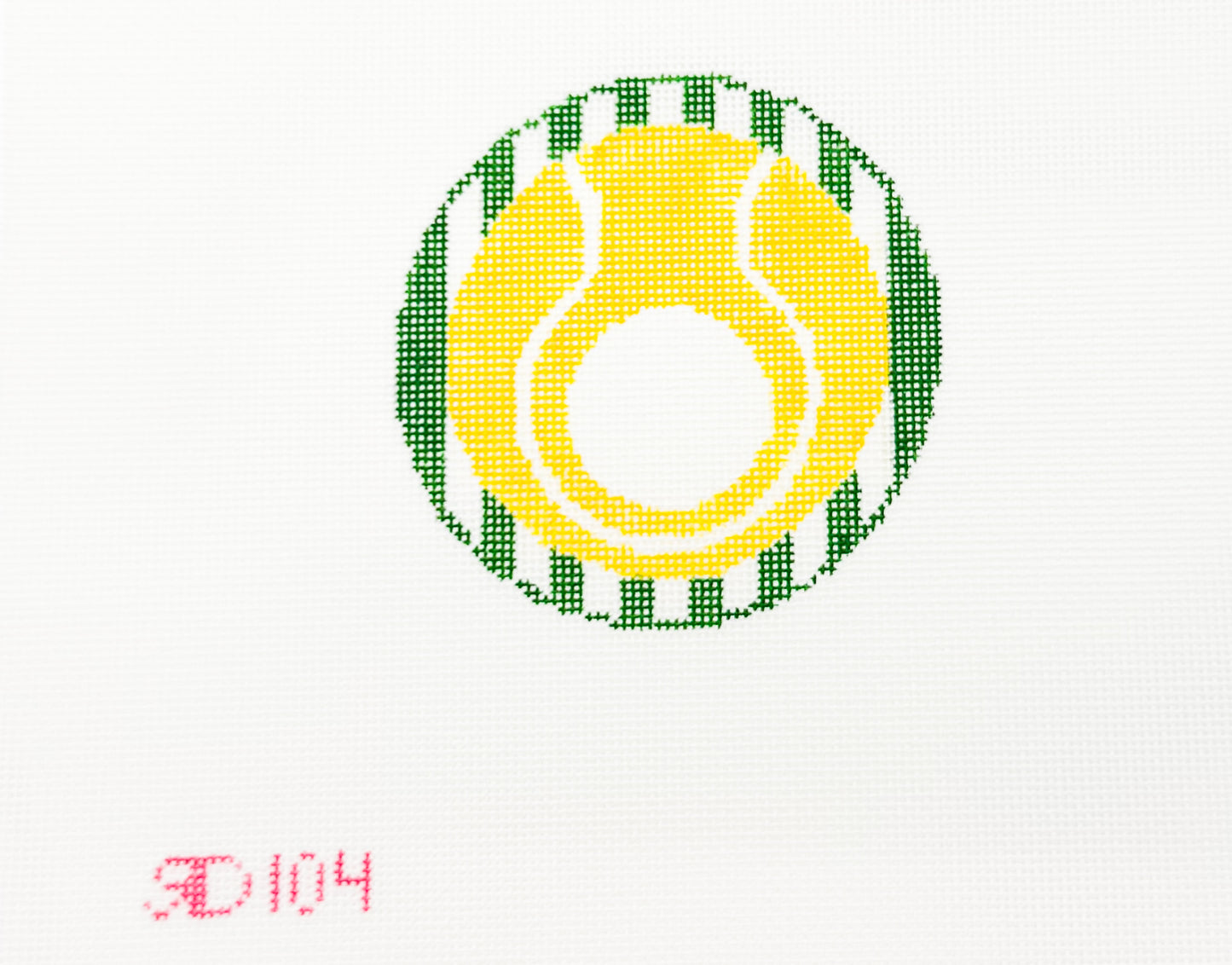 tennis monogram round