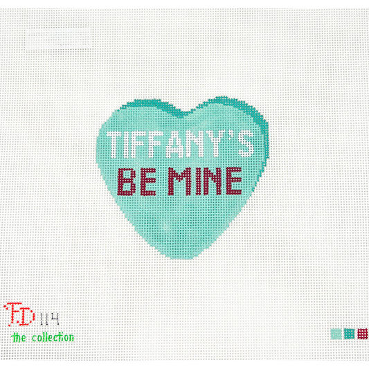 Blue Be Mine Real Conversation Heart