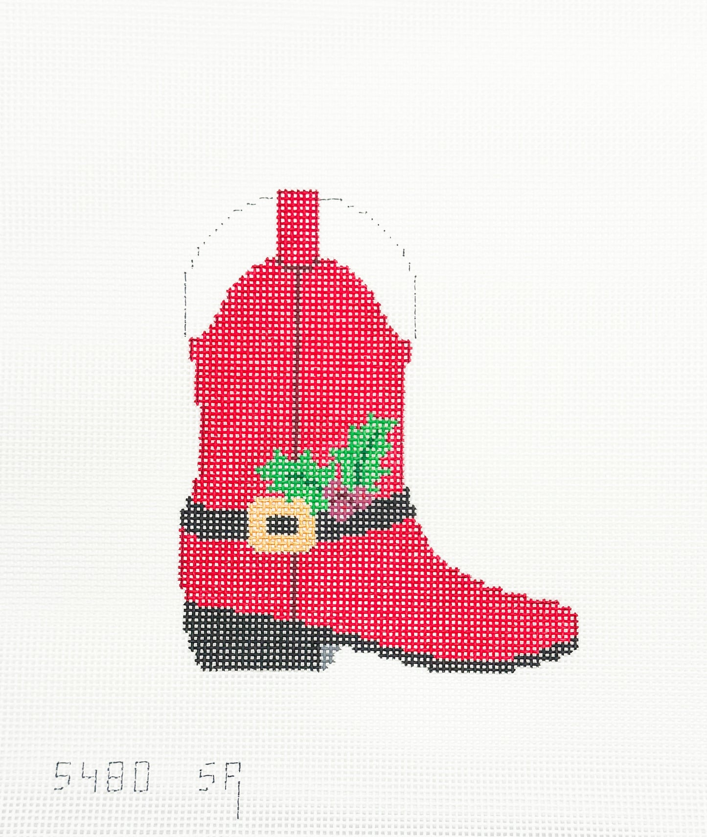 Santa Suit Cowboy Boot Mini Stocking