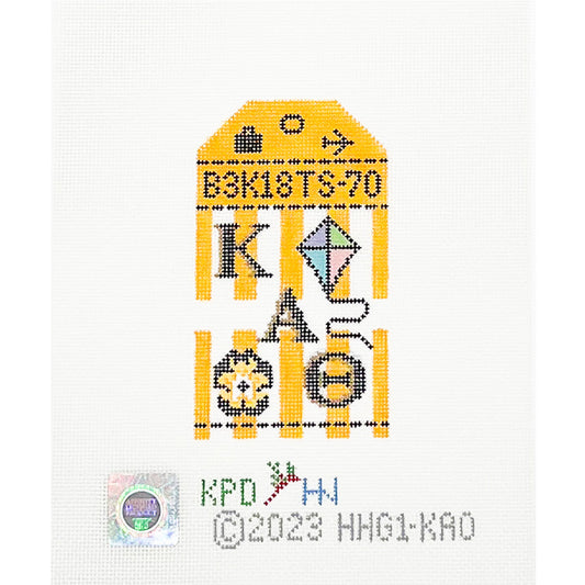 Kappa Alpha Theta Retro Travel Tag