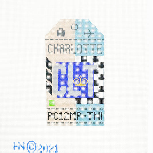 Charlotte CLT Travel Tag