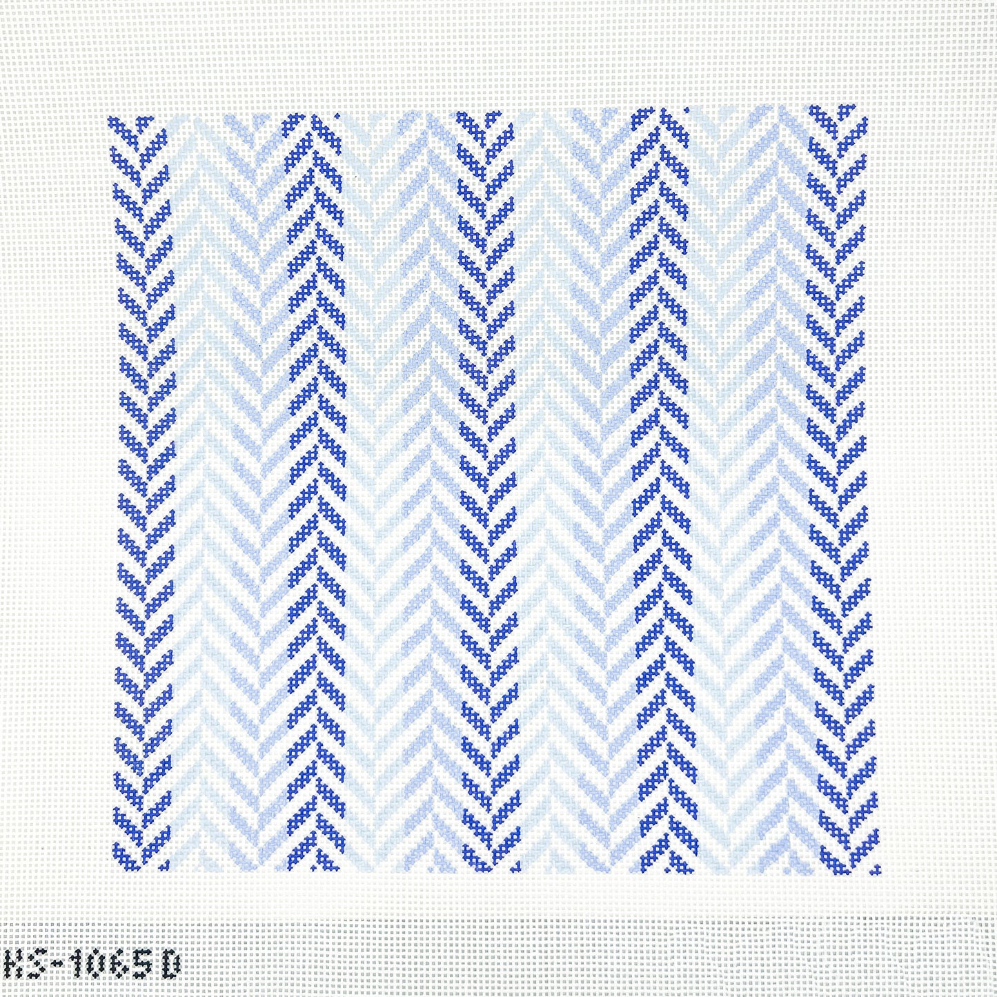 Blue Herringbone Pillow