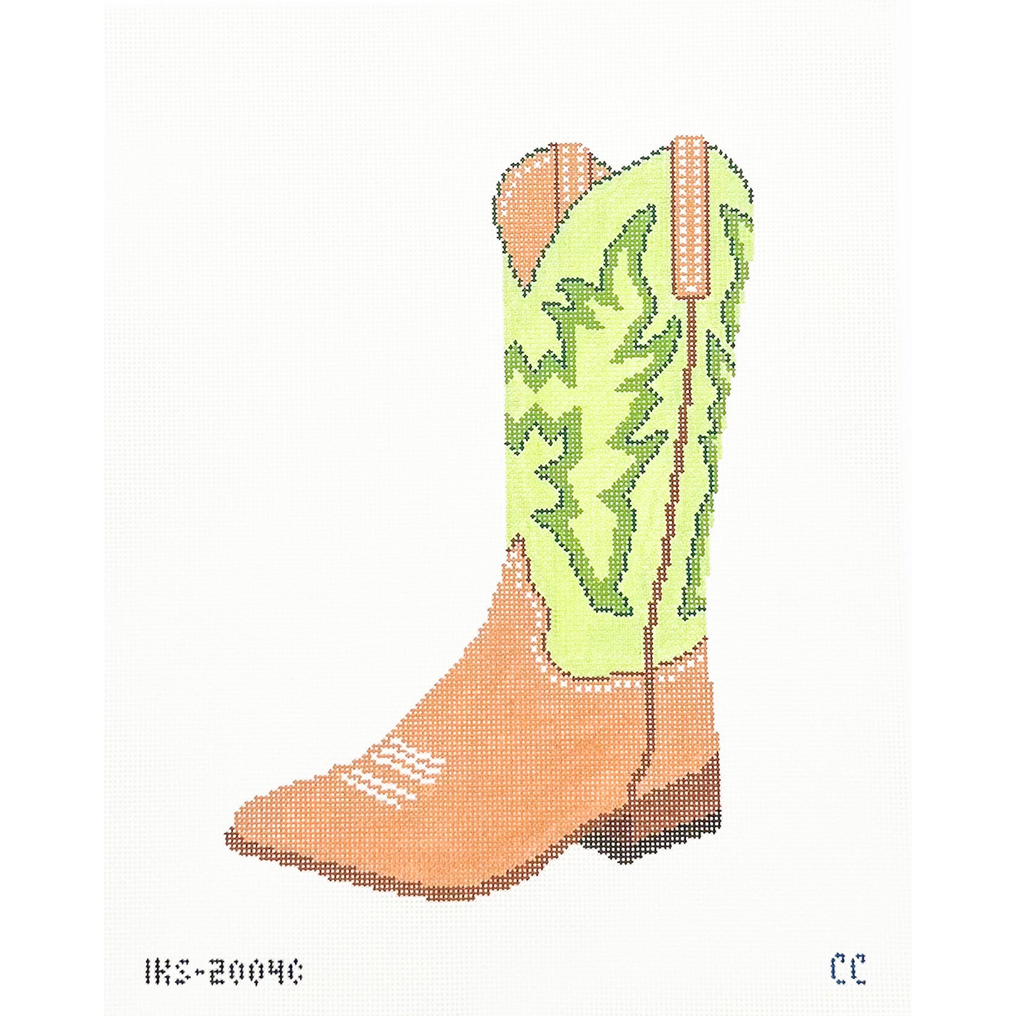 Green Cowboy Boot - Large