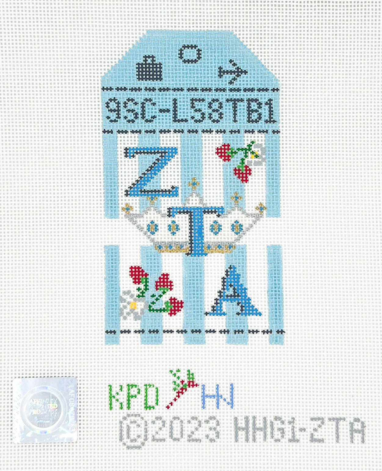 Zeta Tau Alpha Retro Travel Tag