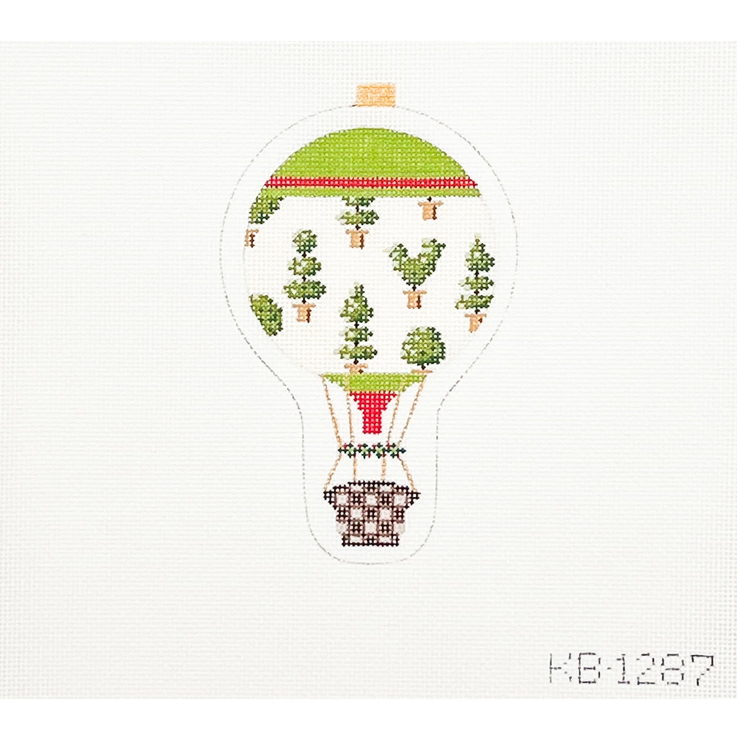 Hot Air Balloon with Topiaries