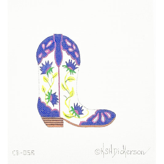 Bachelor's Buttons Cowboy Boot (Facing Right)