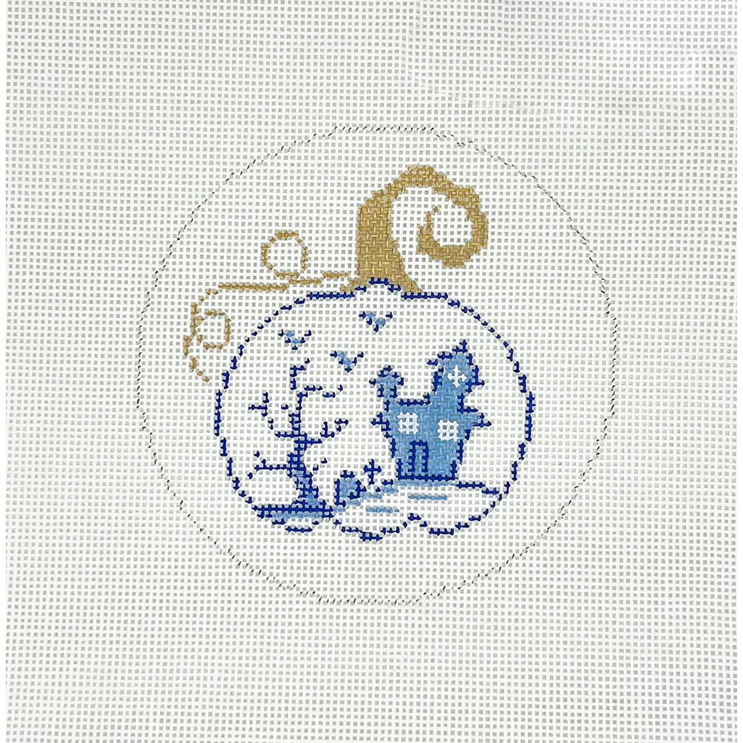 Chinoiserie Pumpkin Round