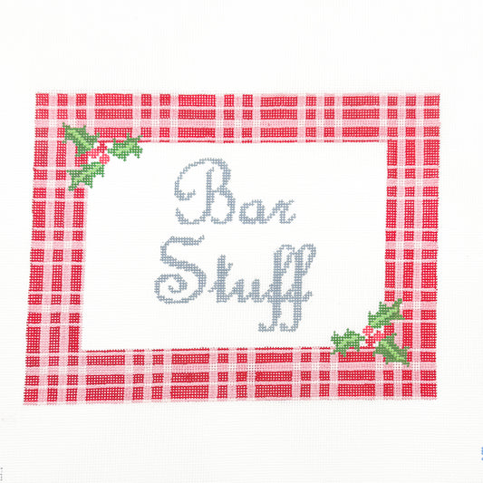 Bar Stuff with Holiday Plaid