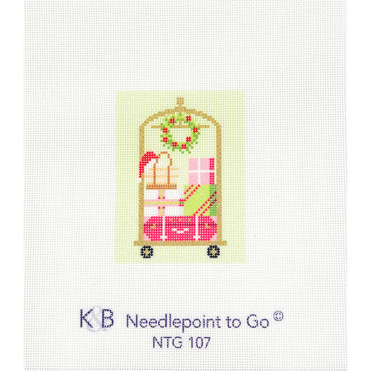 Palm Beach Christmas Luggage Cart