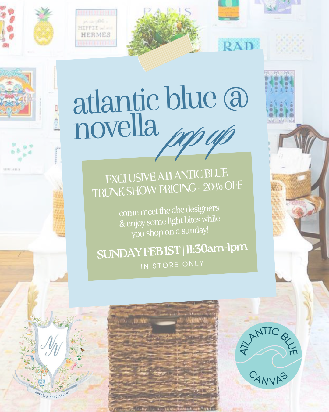 Atlantic Blue x Novella Pop Up