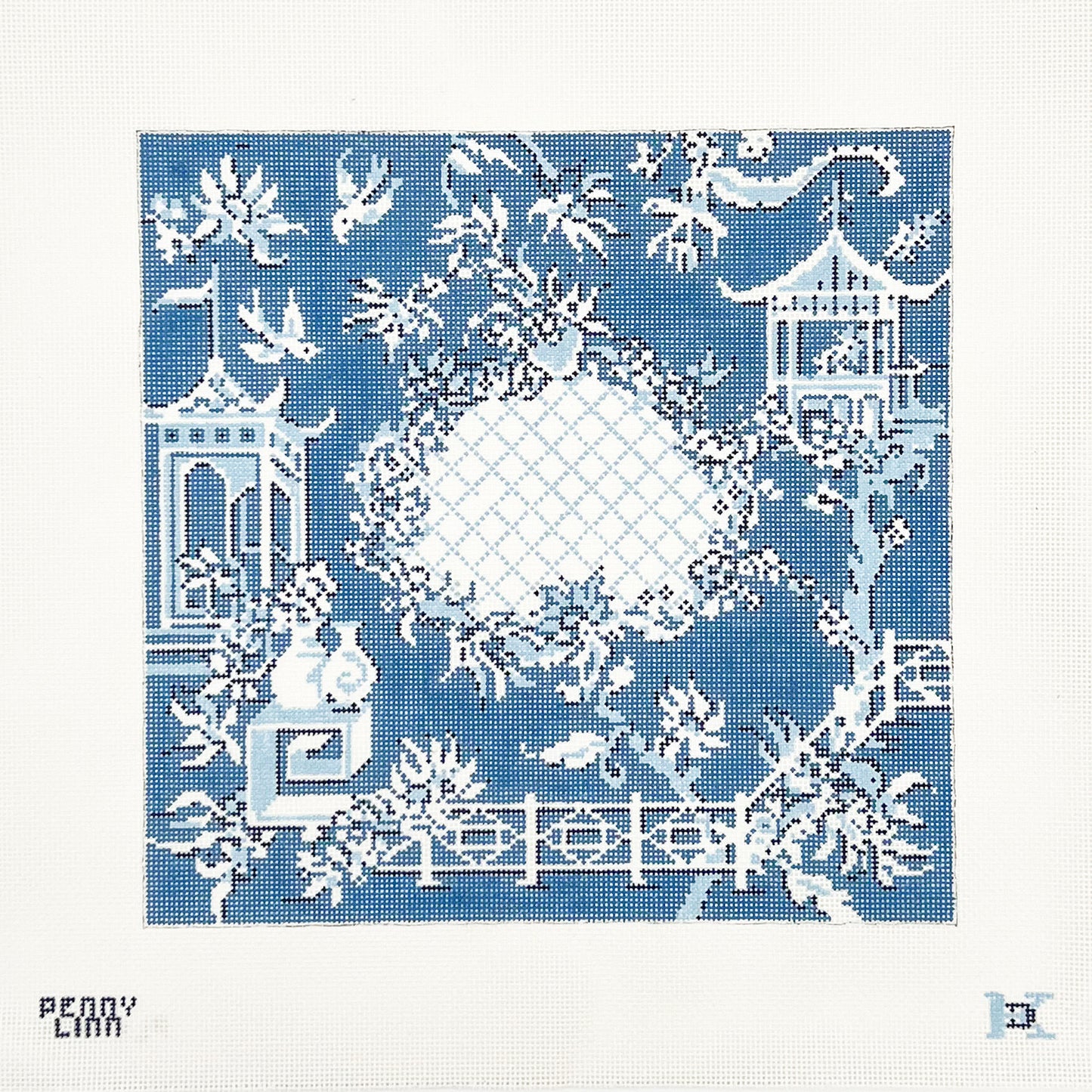 Chinoiserie Toile in Blue