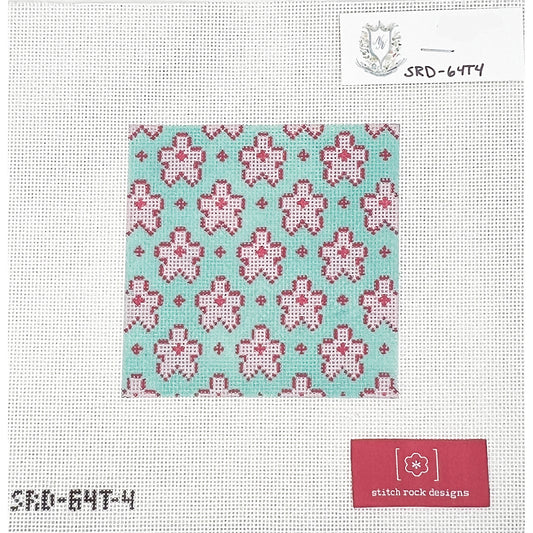 Flowers on Turquoise