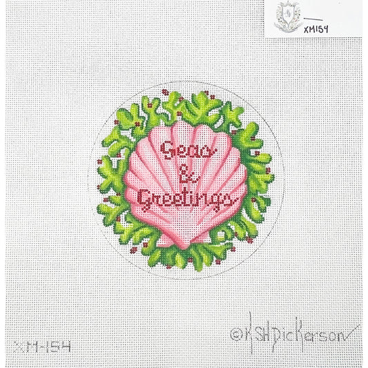 Seas & Greetings Shell with Seaweed