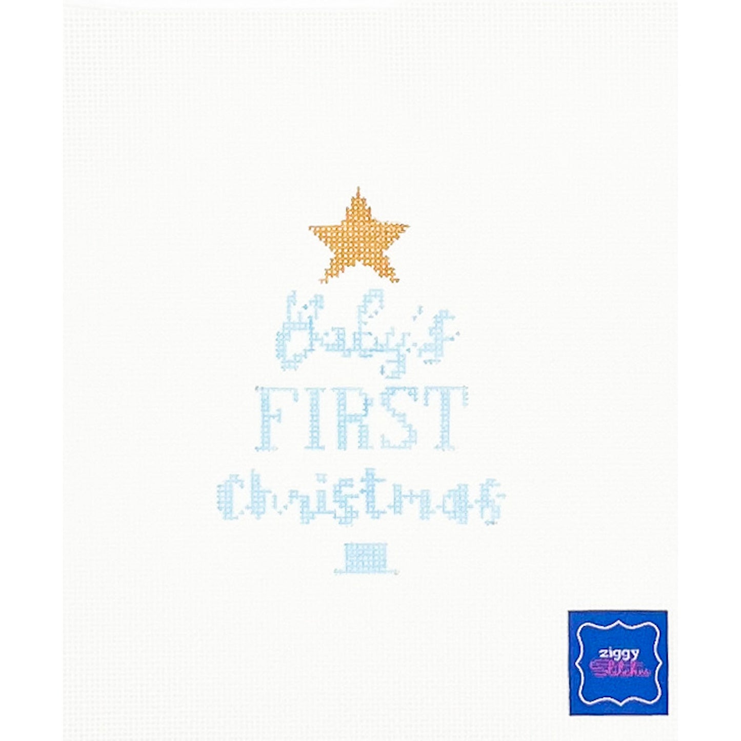 Baby's First Christmas in Blue