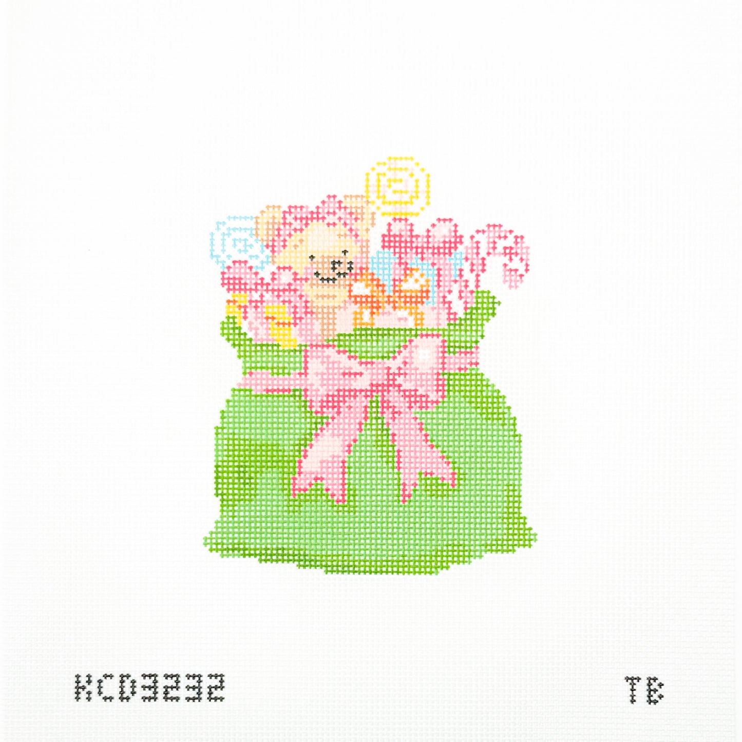 Pink + Green Santa's Bag of Toys