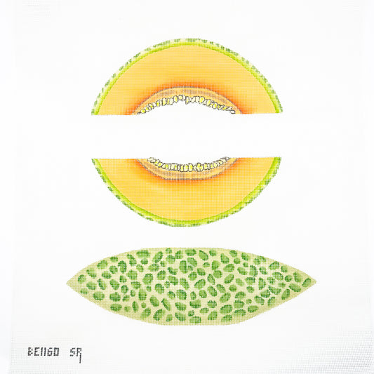 Shaped Cantaloupe 3D Slice