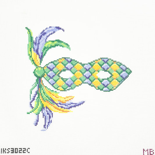 Yellow Mardi Gras Mask