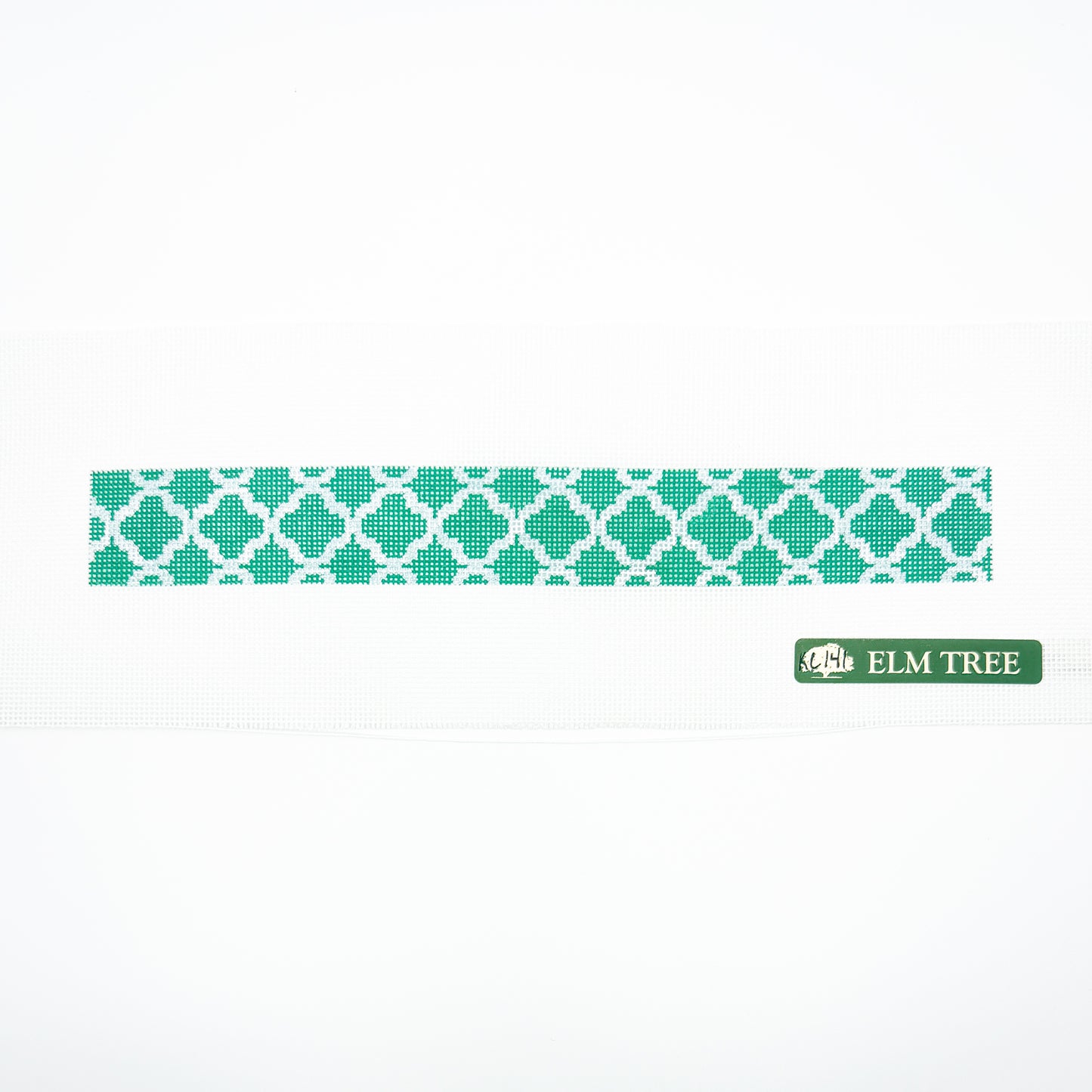 Green Quatrefoil Key Fob