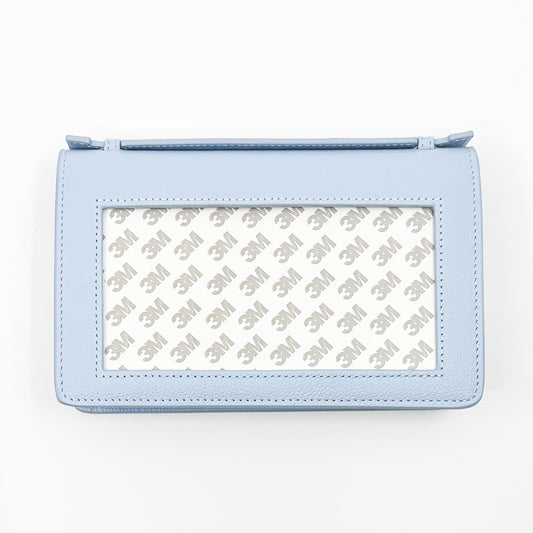Everyday Clutch in Baby Blue Leather