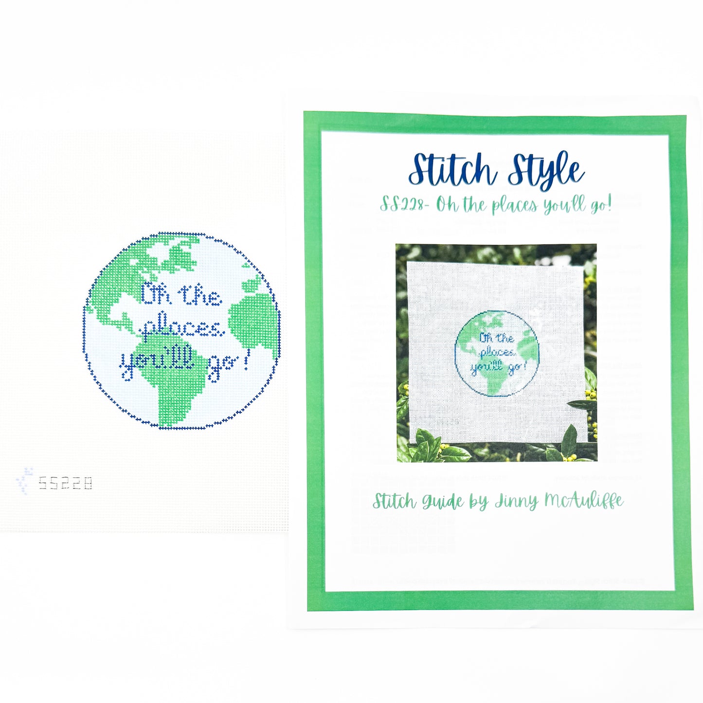 Oh the Places You’ll Go Globe Round + Stitch Guide