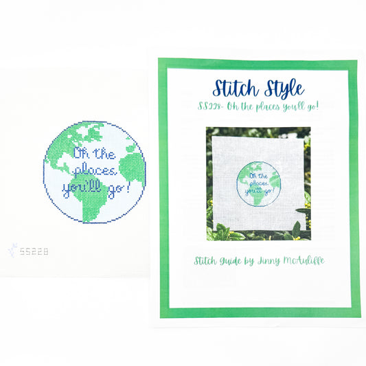 Oh the Places You’ll Go Globe Round + Stitch Guide
