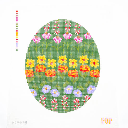 Large Wildflower Oval