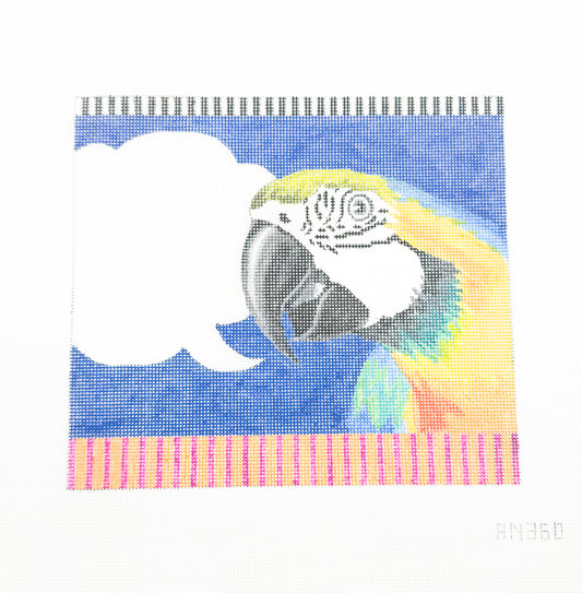 Parrot with Blank Saying Bubble
