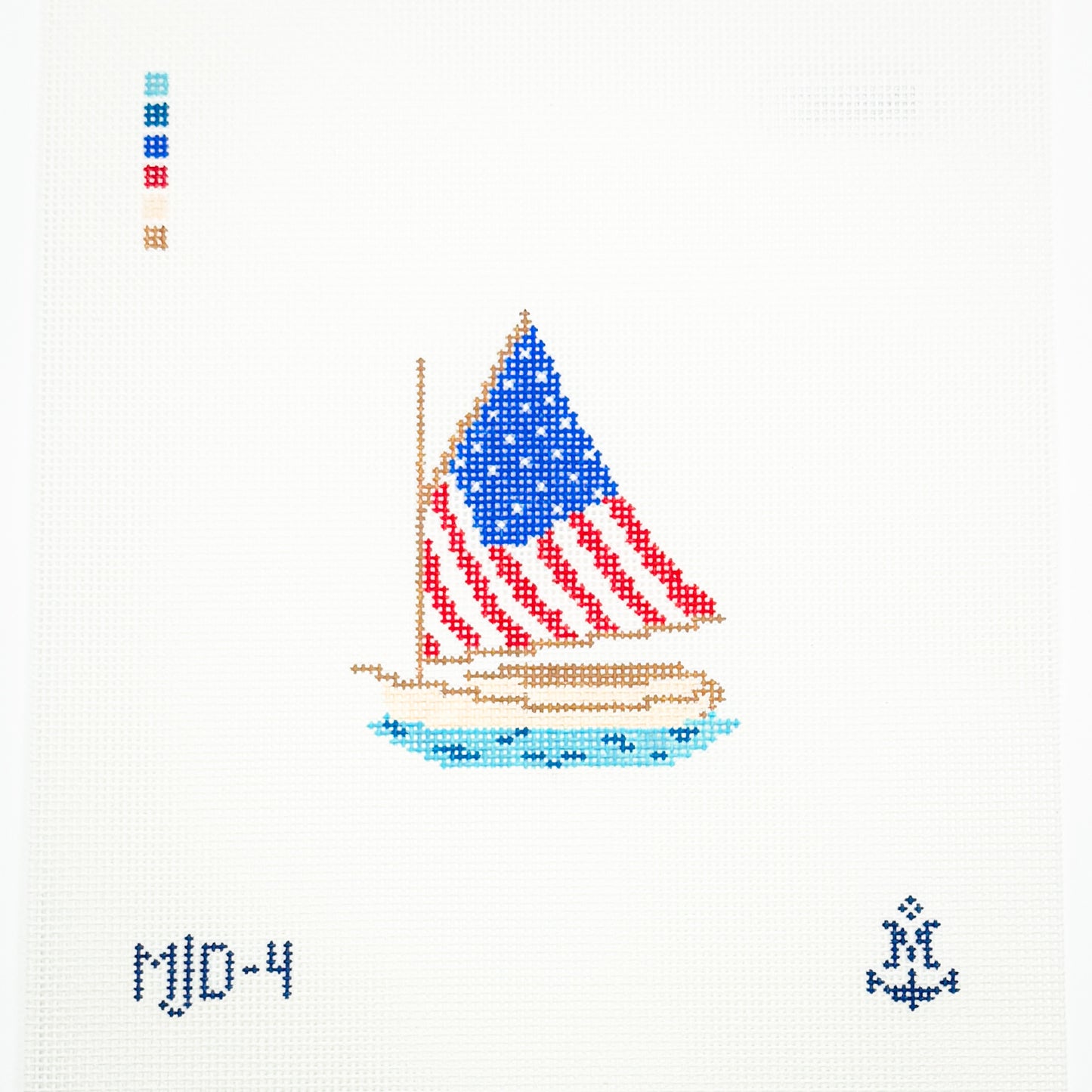 American Flag Sailboat