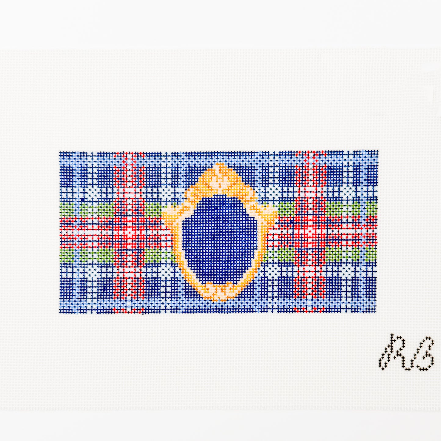 Plaid with Gold Frame for the Everyday Clutch
